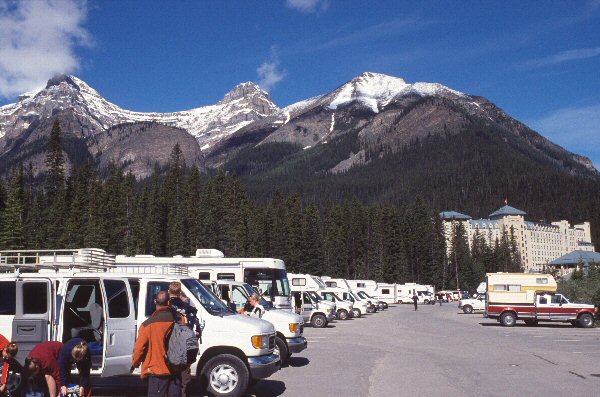 Campers in Lake Louise