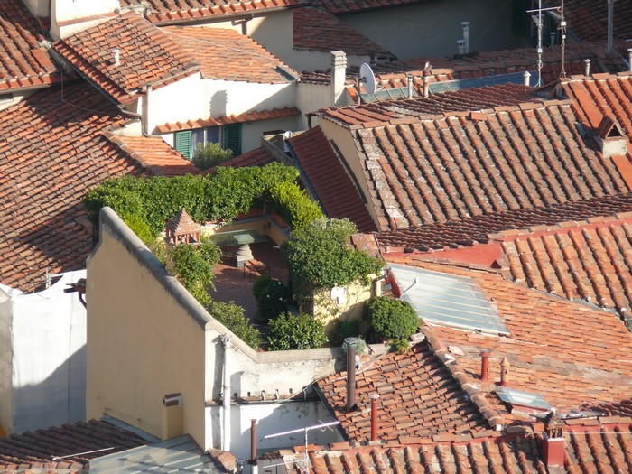 De daken van Florence gezien vanaf de campanille.