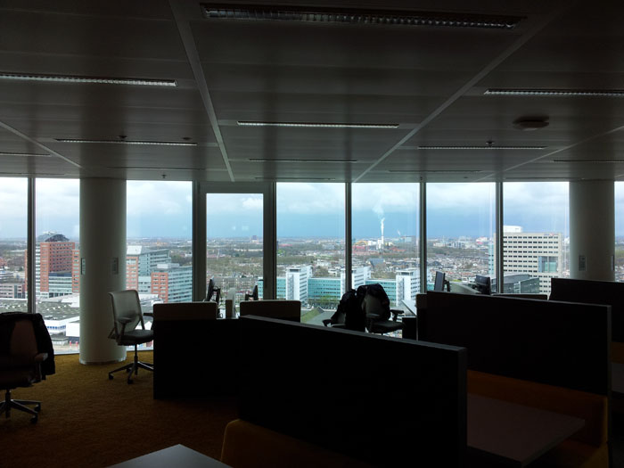 View from the Rabobank towers in Utrecht
