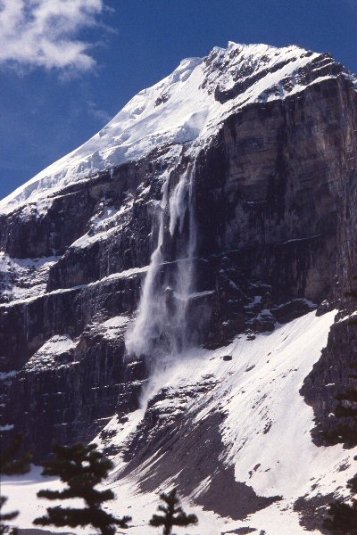 Lawine nabij Lake Louise