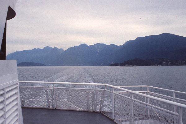 Op de boot naar Vancouver Island