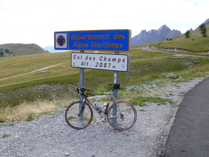 Mijn fiets bij het collenbord
