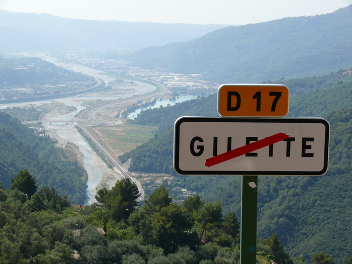 Het panorama bij Gilette.