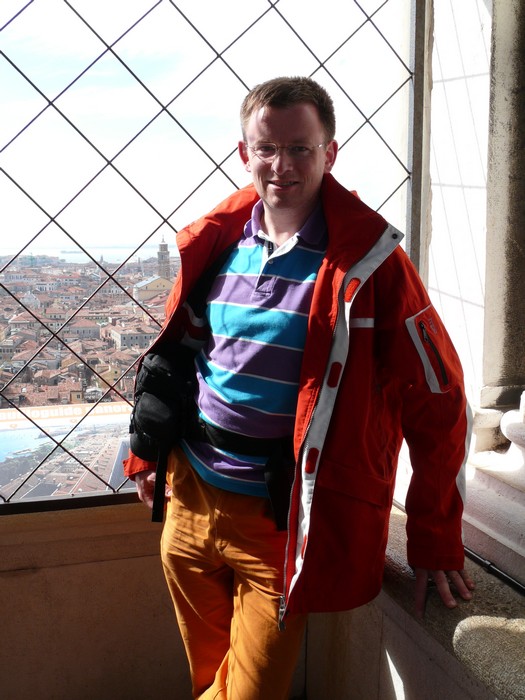 Ikzelf op de campanille.