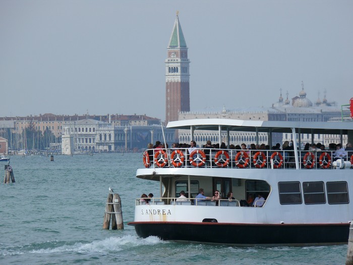 De veerboot naar Veneti&euml;.