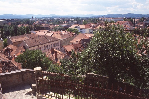 Nog meer uitzicht over Ljubljana.